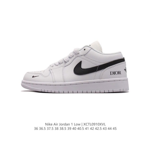 公司级 耐克 乔丹air Jordan 1 Low Aj1 乔1 乔丹1代aj1 低帮复古文化休闲运动篮球鞋。从1985 年面世的元年款汲取设计灵感，采用简洁大