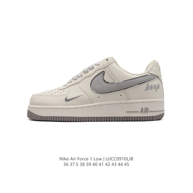 耐克 Nike Air Force 1 '07 Low 空军一号 2024年新款 含气垫 低帮百搭厚底增高休闲运动板鞋。柔软、弹性十足的缓震性能和出色的中底设计