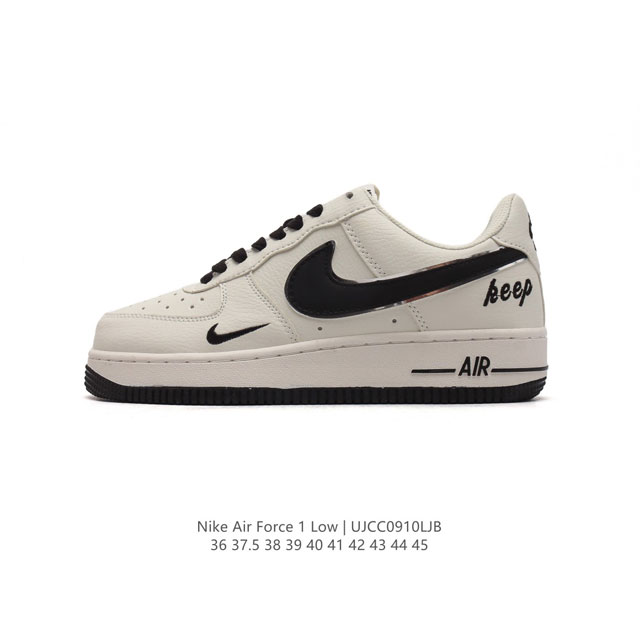 耐克 Nike Air Force 1 '07 Low 空军一号 2024年新款 含气垫 低帮百搭厚底增高休闲运动板鞋。柔软、弹性十足的缓震性能和出色的中底设计