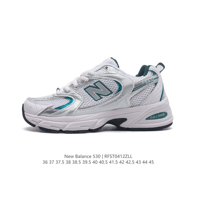 新百伦 Nb530 New Balance 530 复跑古鞋nb530这鞋双确实是nb家经复典古款式之一，以全科新技诠释，成打功造530鞋款。鞋面保在持530基