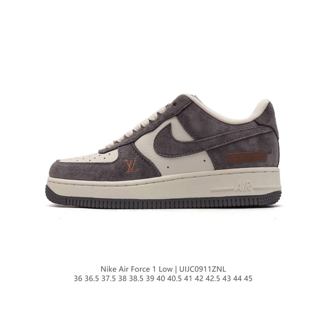 公司级 Af1耐克 Nike Air Force 1 ‘07 Low 空军一号 路易威登联名 厚底增高百搭运动板鞋 原楦头原纸板 打造纯正空军版型，专注外贸渠道