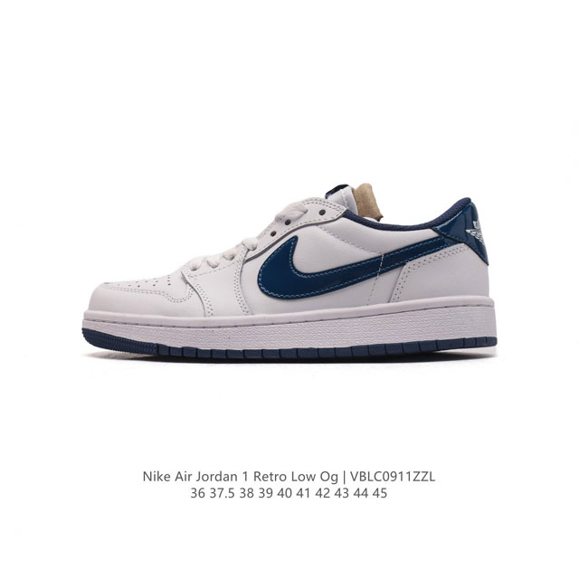 耐克 乔丹air Jordan 1 Low Aj1 乔1 乔丹1代aj1 低帮复古文化休闲运动篮球鞋。从1985 年面世的元年款汲取设计灵感，采用简洁大方的经典