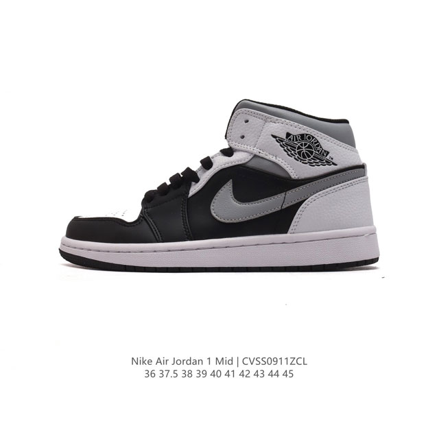 头层皮 耐克 Nike Air Jordan 1 Mid 男女子篮球鞋时尚轻盈板鞋aj1乔1运动鞋 乔丹一代 高帮复古休闲篮球鞋 。Air Jordan 1 M