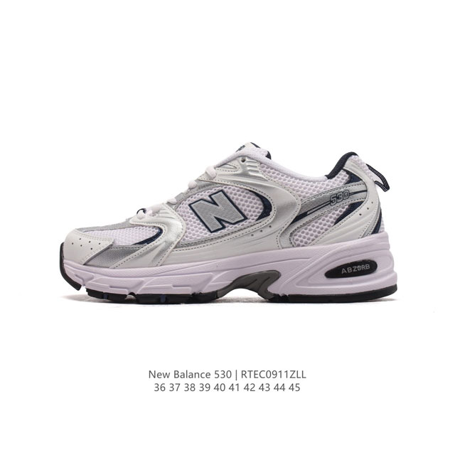 真标 新百伦 Nb530 New Balance 530 复跑古鞋nb530这鞋双确实是nb家经复典古款式之一，以全科新技诠释，成打功造530鞋款。鞋面保在持5