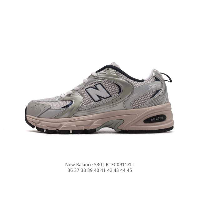 真标 新百伦 Nb530 New Balance 530 复跑古鞋nb530这鞋双确实是nb家经复典古款式之一，以全科新技诠释，成打功造530鞋款。鞋面保在持5