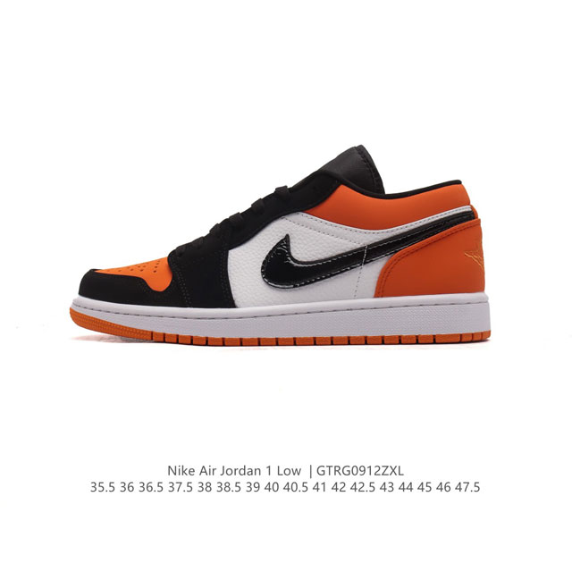 耐克 乔丹air Jordan 1 Low Aj1 乔1 乔丹1代aj1 低帮复古文化休闲运动篮球鞋。从1985 年面世的元年款汲取设计灵感，采用简洁大方的经典