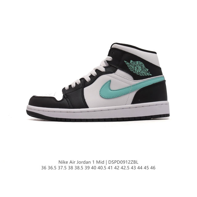 头层皮 耐克 Nike Air Jordan 1 Mid 男女子篮球鞋时尚轻盈板鞋aj1乔1运动鞋 乔丹一代 高帮复古休闲篮球鞋 。Air Jordan 1 M