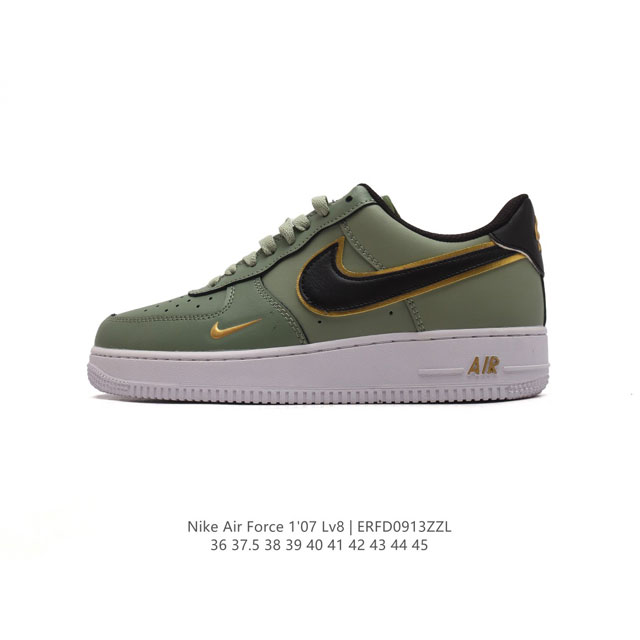 耐克 Nike Air Force 1 '07 Low 空军一号含气垫 低帮百搭厚底增高休闲运动板鞋 小白鞋 。柔软、弹性十足的缓震性能和出色的中底设计，横跨复