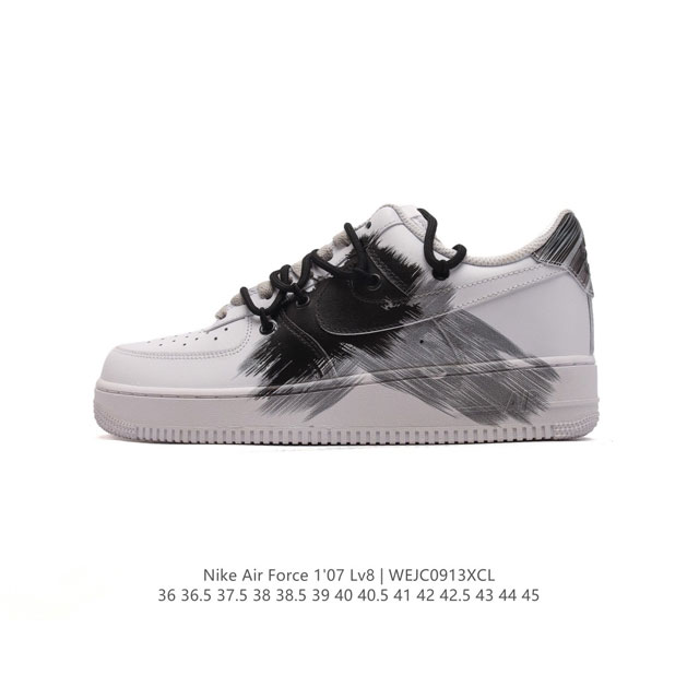 公司级 新款 Af1耐克 Nike Air Force 1 ‘07 Low 空军一号 解构绑带 双鞋带 气垫厚底增高百搭运动板鞋 原楦头原纸板 打造纯正空军版型