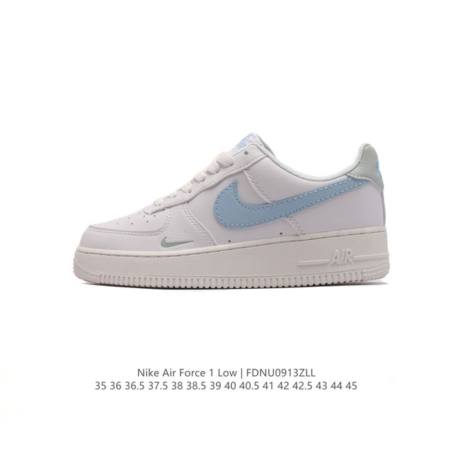 耐克 Nike Air Force 1 '07 Low 空军一号含气垫 低帮百搭厚底增高休闲运动板鞋 小白鞋 。柔软、弹性十足的缓震性能和出色的中底设计，横跨复