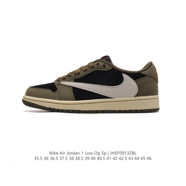 公司级 真标 耐克 Nike Air Jordan 1 Low Og Sp Military Blue Aj1乔1 倒勾 低帮篮球鞋 Aj1 乔丹1代 Aj1