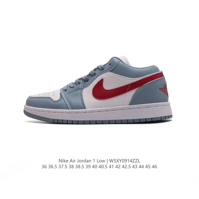 耐克 乔丹air Jordan 1 Low Aj1 乔1 乔丹1代aj1 低帮复古文化休闲运动篮球鞋。从1985 年面世的元年款汲取设计灵感，采用简洁大方的经典