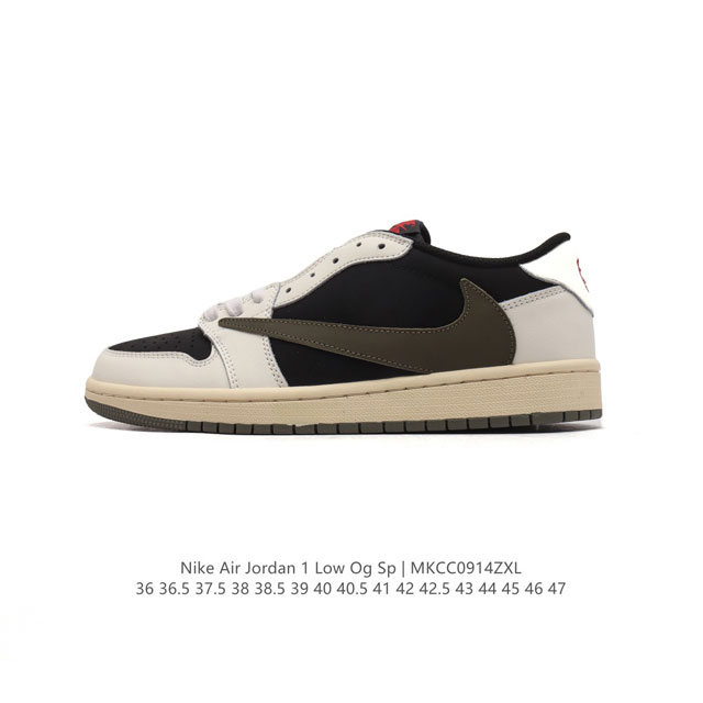 真标 耐克 Nike Air Jordan 1 Low Og Sp Military Blue Aj1乔1 倒勾 低帮篮球鞋 Aj1 乔丹1代 Aj1 乔1 反