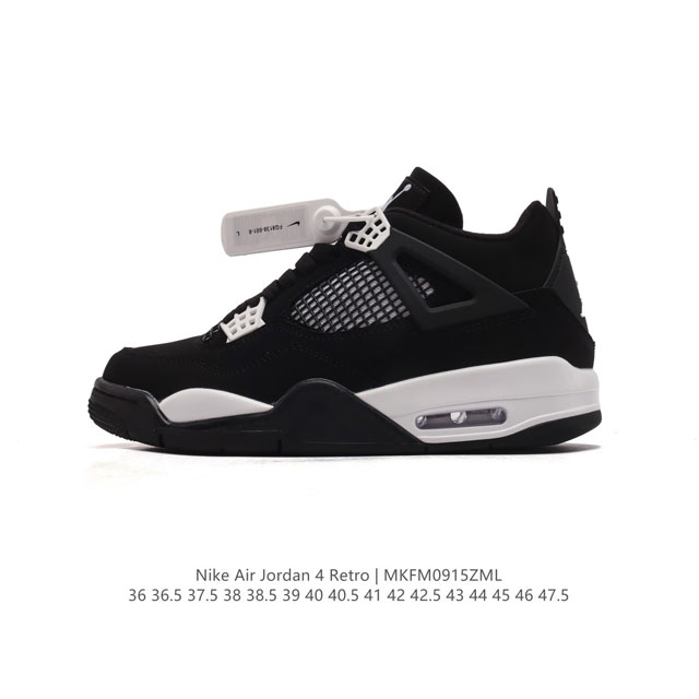 公司级 耐克 Nike Air Jordan 4 Retro Og迈克尔 乔丹aj4代乔4 中帮复古休闲运动文化篮球鞋。秉承轻量化的速度型篮球鞋设计思想完成设计