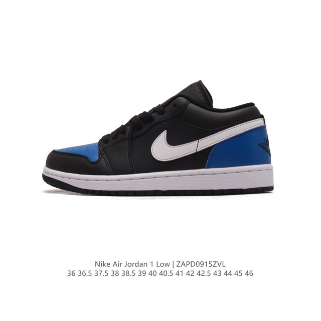 耐克 乔丹air Jordan 1 Low Aj1 乔1 乔丹1代aj1 低帮复古文化休闲运动篮球鞋。从1985 年面世的元年款汲取设计灵感，采用简洁大方的经典