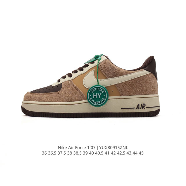 公司级 附赠送logo清洁刷 Af1耐克 Nike Air Force 1 ‘07 Low 空军一号厚底增高百搭休闲运动板鞋 原楦头原纸板 打造纯正空军版型，专