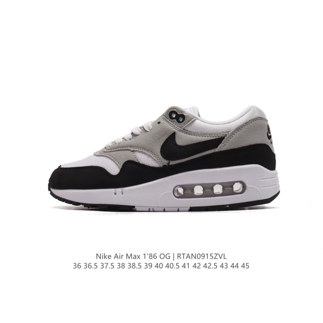 耐克nike Air Max 1'86 Og 经典复古小气垫缓震跑步鞋，穿上nike Air Max 1 '86 Og 高尔夫球鞋，成就街头传奇。该鞋款舒适耐穿