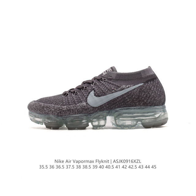 公司级 耐克 Nike Air Vapormax Flyknit 轻盈透气针织男女气垫跑步鞋 回弹缓冲休闲鞋 防滑 减震 耐磨 轻便 外露式360度全掌max气