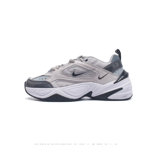 公司级耐克nike Air Monarch M2K 经典复古老爹鞋 夸张流线极符 风靡老爹元素 外形延续当下潮流得未来感老爹鞋 设计干净！ 货号：Bq3378-