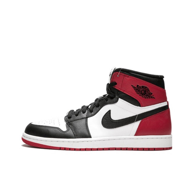 真二层耐克 Nike Air Jordan 1 Retro High Og 乔丹一代aj1 乔1 Aj1 高帮篮球鞋复刻运动鞋 皮面高帮板鞋的设计灵感源自运动夹