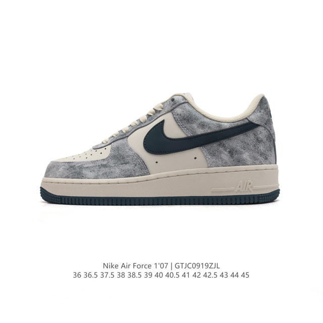 海外限量发售 公司级nike Air Force 1 '07 空军一号低帮休闲板鞋 进口头层皮面料 原楦头原纸板 纯正空军版型 定制鞋盒 全掌内置全掌气垫 原厂