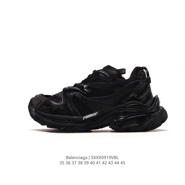 公司级 独家实拍 Ok扫描版本 新款balenciaga 巴黎世家-Runner 2.0运动老爹鞋。通过溢胶、做旧、缝线等细节，展示了设计师 Demna 的运动