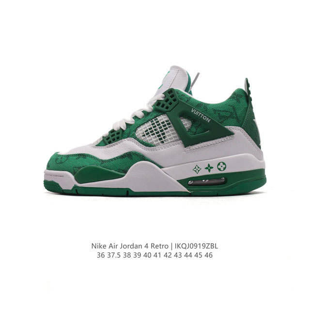 公司级 耐克 Nike Air Jordan 4 Retro Og迈克尔 乔丹aj4代乔4 中帮复古休闲运动文化篮球鞋。秉承轻量化的速度型篮球鞋设计思想完成设计