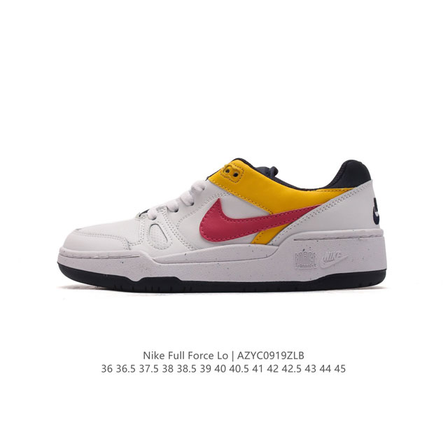 耐克 Nike 全新鞋型 来了！Nike Full Force Low 时尚复古运动板鞋，复古气质爆棚！近年来复古风的兴起，众多品牌纷纷推出自己的全新鞋款，势必