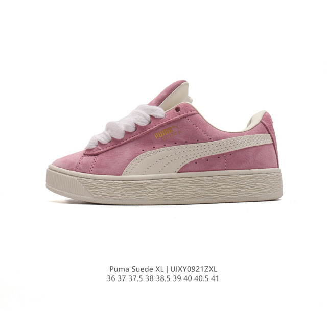 彪马puma Suede Xl 低帮复古轻便透气防滑减震休闲鞋 厚底增高运动板鞋 类型：女鞋 尺码: 36-41含半码 货号：395205-03 编码：Uixy