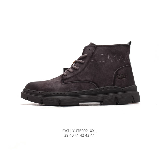 公司级 Cat Footwear Cat 卡特工装 休闲复古男鞋系列靴子 中高帮马丁靴 新款潮板鞋 专治各种不帅 鞋身轻便 舒适性相当不错 橡胶大底 上身随意搭