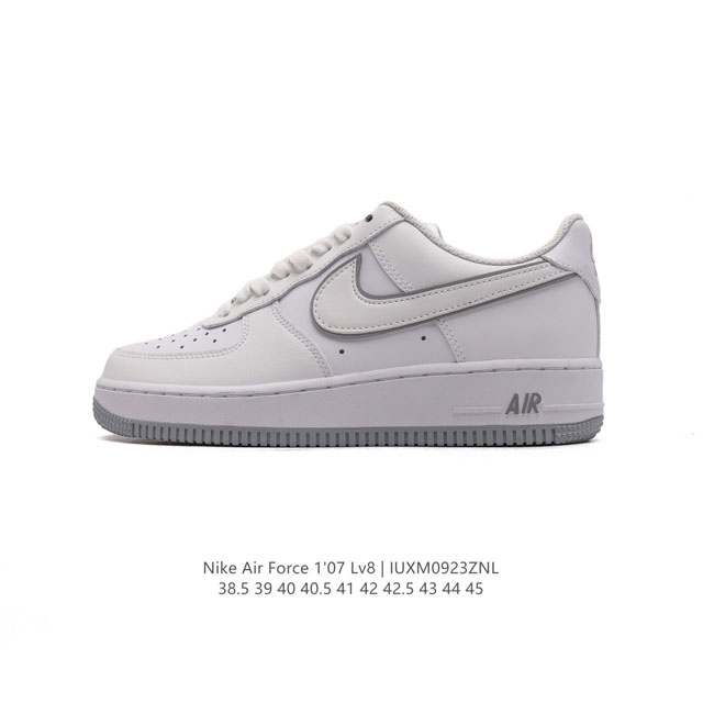 公司级 新款 Af1耐克 Nike Air Force 1 ‘07 Low 空军一号 气垫厚底增高百搭运动板鞋 原楦头原纸板 小白鞋 打造纯正空军版型，专注外贸