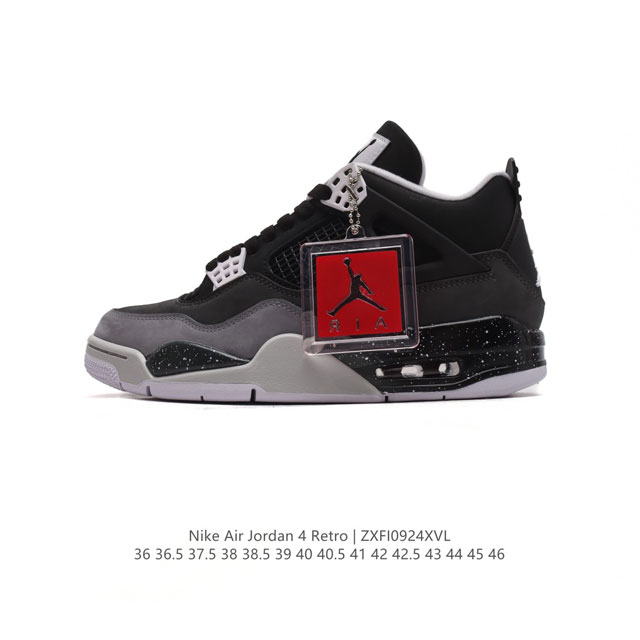 公司级 耐克 Nike Air Jordan 4 Retro Og 中帮 迈克尔 乔丹aj4代乔4 复古休闲运动文化篮球鞋。秉承轻量化的速度型篮球鞋设计思想完成