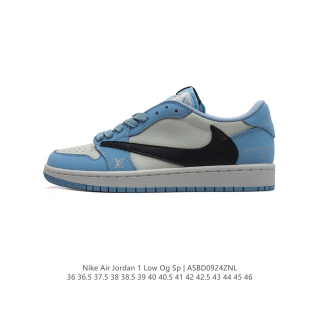 公司级 真标 耐克 Nike Air Jordan 1 Low Og Sp Military Blue Aj1乔1 倒勾 低帮篮球鞋 Aj1 乔丹1代 Aj1