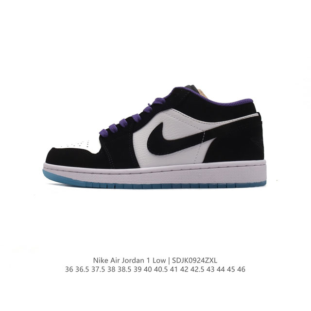 耐克 乔丹air Jordan 1 Low Aj1 乔1 乔丹1代aj1 低帮复古文化休闲运动篮球鞋。从1985 年面世的元年款汲取设计灵感，采用简洁大方的经典