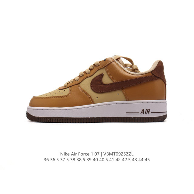 耐克 Nike Air Force 1 '07 Low 空军一号含气垫 小白鞋 低帮百搭厚底增高休闲运动板鞋。柔软、弹性十足的缓震性能和出色的中底设计，横跨复古