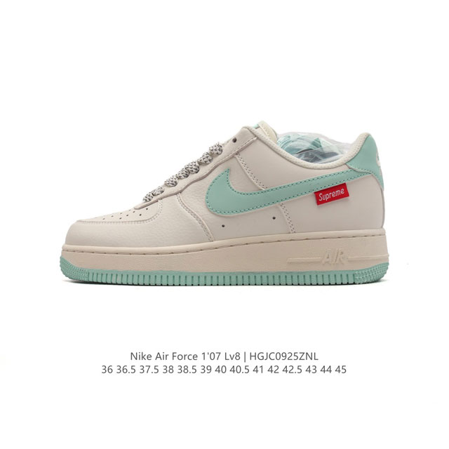 公司级 耐克supreme X Nike Air Force 1 Low 空军一号低帮af1联名supreme红标板鞋，原楦头原纸板，打造纯正空军版型。专注外贸