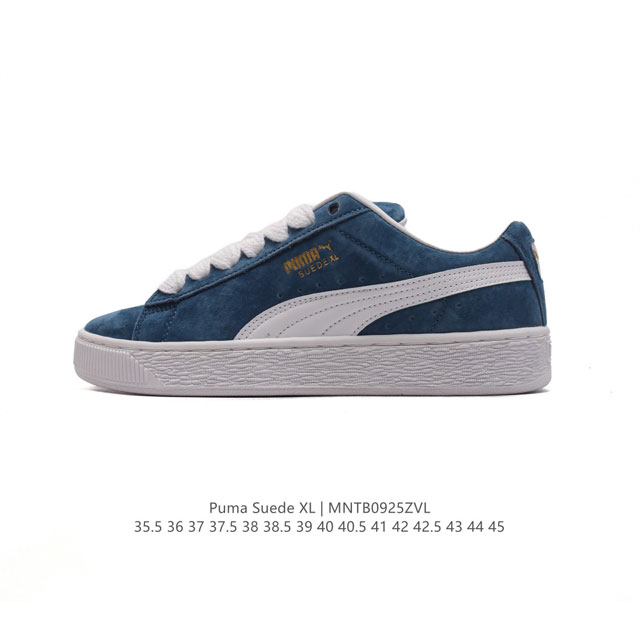 彪马puma Suede Xl 低帮复古轻便透气防滑减震休闲鞋 厚底增高运动板鞋 类型：男女鞋 尺码: 35.5-45含半码 货号：395777-02 编码：M