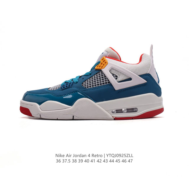 耐克 Nike Air Jordan 4 Retro Og 中帮 迈克尔 乔丹aj4代乔4 复古休闲运动文化篮球鞋。秉承轻量化的速度型篮球鞋设计思想完成设计，降