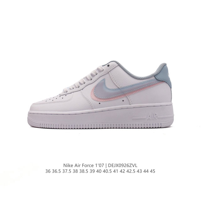 耐克 Nike Air Force 1 '07 Low 空军一号含气垫 小白鞋 低帮百搭厚底增高休闲运动板鞋。柔软、弹性十足的缓震性能和出色的中底设计，横跨复古