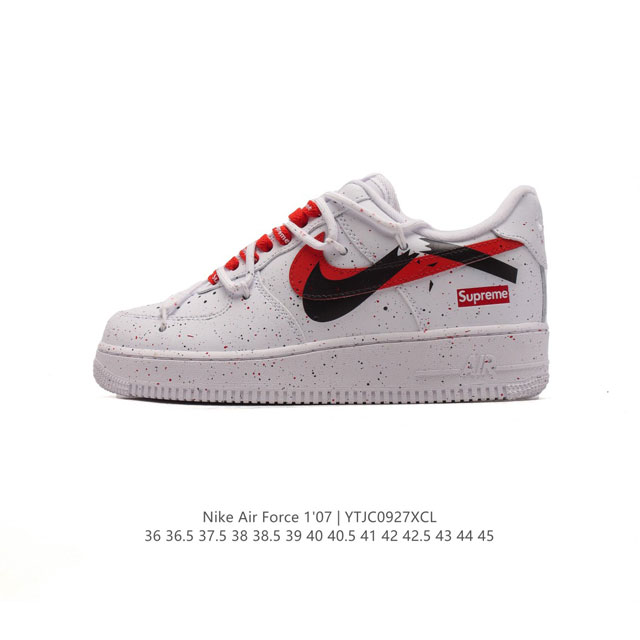 公司级 新款 Af1耐克 Nike Air Force 1 ‘07 Low 空军一号 解构绑带 双鞋带 气垫厚底增高百搭运动板鞋 原楦头原纸板 打造纯正空军版型