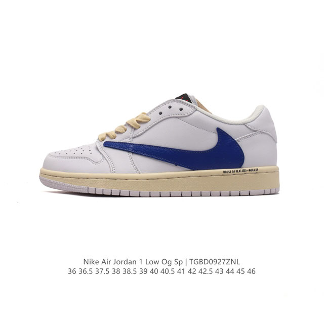 公司级 真标 耐克 Nike Air Jordan 1 Low Og Sp Military Blue Aj1乔1 倒钩 低帮篮球鞋 Aj1 乔丹1代 Aj1