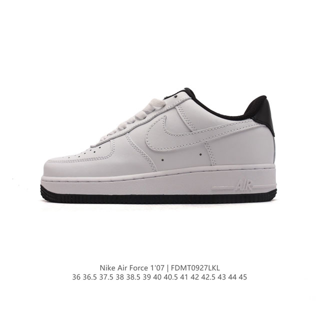 耐克 Nike Air Force 1 '07 Low 空军一号含气垫 小白鞋 低帮百搭厚底增高休闲运动板鞋。柔软、弹性十足的缓震性能和出色的中底设计，横跨复古