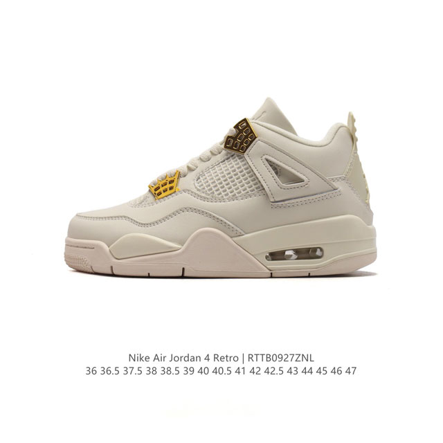 公司级 耐克 Nike Air Jordan 4 Retro Og 中帮 迈克尔 乔丹aj4代乔4 复古休闲运动文化篮球鞋。秉承轻量化的速度型篮球鞋设计思想完成