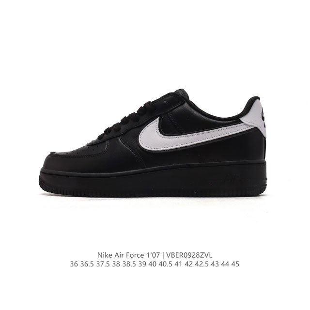 耐克 Nike Air Force 1 '07 Low 空军一号含气垫 小白鞋 低帮百搭厚底增高休闲运动板鞋。柔软、弹性十足的缓震性能和出色的中底设计，横跨复古