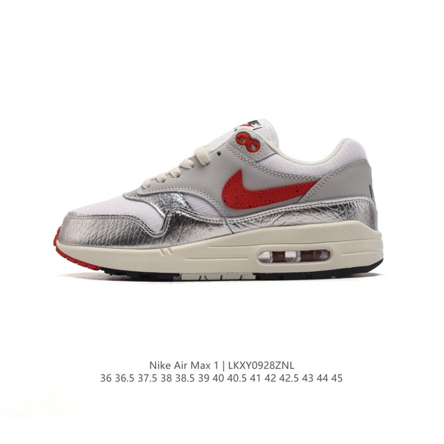 公司级 耐克 Nike Air Max 1 男女子气垫运动鞋 从法国建筑中汲取设计灵感，兼具运动风范和时尚格调，是此系列起初搭载 Air 的鞋款。疾速外观、经典