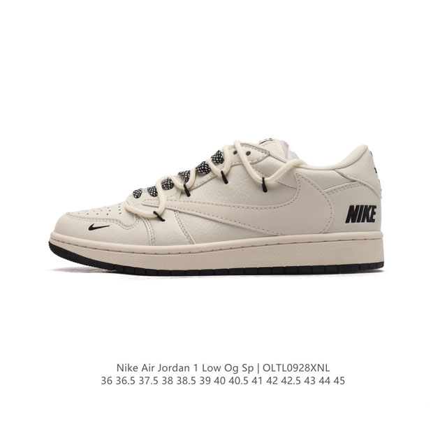 公司级 耐克 Nike Air Jordan 1 Low Og Sp Military Blue Aj1乔1 倒勾 解构绑带 双鞋带 低帮篮球鞋 Aj1 乔丹1