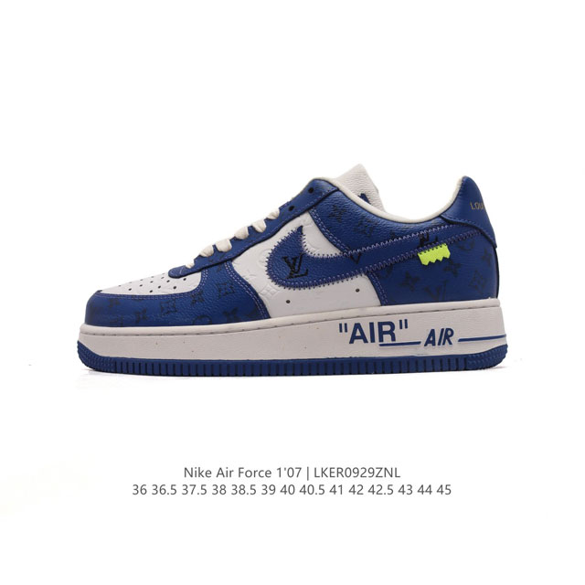 Af1耐克 Nike Air Force 1 ‘07 Low 空军一号 路易威登联名 厚底增高百搭运动板鞋 原楦头原纸板 打造纯正空军版型，专注外贸渠道 全掌内