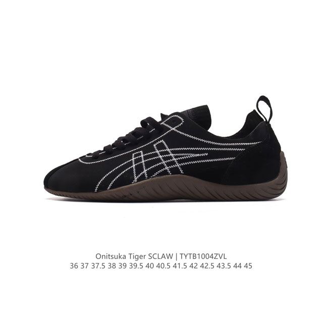 亚瑟士 Onitsuka Tiger鬼塚虎 Sclaw 轻便舒适 防滑耐磨透气支撑 低帮 生活休闲鞋 男女同款，复古美学极简风格，配色独具个性又超级好看。鞋口织