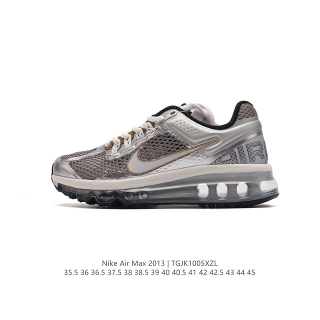 公司级 耐克 Nike Air Max 系列经典人气单品强势回归。Nike Air Max 2013 男女子气垫运动鞋 厚底增高跑步鞋，延续以往的时尚格调和运动