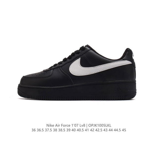 耐克 Nike Air Force 1 '07 Low 空军一号含气垫 小白鞋 低帮百搭厚底增高休闲运动板鞋。柔软、弹性十足的缓震性能和出色的中底设计，横跨复古